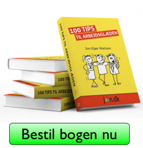 Køb 100 tips til arbejdsglæden, af foredragsholder Jon Kjær Nielsen
